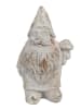 Clayre & Eef Figurka dekoracyjna "Dwarf" w kolorze białym - 9 x 15 x 8 cm
