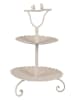 Clayre & Eef Etagere in Beige - (H)51 x Ø 32 cm