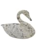Clayre & Eef Dekofigur "Schwan" in Beige - (B)32 x (H)22 x (T)14 cm