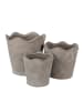 Clayre & Eef Blumentopf in Grau - (H)18 x Ø 19 cm