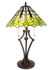 Clayre & Eef Tischleuchte "Tiffany" in Grün - (H)62 x Ø 41 cm