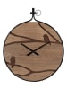 Clayre & Eef Wanduhr in Hellbraun - Ø 60 cm