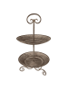 Clayre & Eef Etagere in Grau - (H)53 x Ø 28 cm