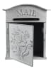 Clayre & Eef Skrzynka w kolorze szarym na listy - 26 x 31 x 10 cm