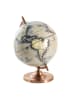 Clayre & Eef Dekoracja "Globus" w kolorze kremowo-niebieskim - wys. 30 x Ø 22 cm