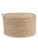 Clayre & Eef Pouf in Beige - (H)23 x Ø 40 cm 