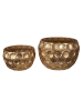 Clayre & Eef 2er-Set: Blumentöpfe in Gold