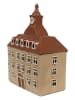 Clayre & Eef Teelichthalter "Haus" in Beige/ Braun - (B)20 x (H)26 x (T)10 cm
