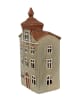 Clayre & Eef Świecznik "Home” w kolorze oliwkowo-jasnobrązowym - 12 x 25 x 9 cm