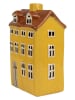 Clayre & Eef Windlicht "Huis" geel - (B)12 x (H)18 x (D)8 cm