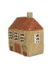 Clayre & Eef Świecznik "Home” w kolorze oliwkowo-jasnobrązowym - 17 x 19 x 10 cm