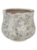 Clayre & Eef Blumentopf in Creme/ Grün - (H)15 x Ø 18 cm