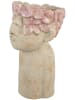 Clayre & Eef Bloempot beige/lichtroze - (H)31 x Ø 20 cm