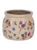Clayre & Eef Blumentopf in Beige/ Rosa/ Lila - (H)10 x Ø 12 cm