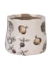 Clayre & Eef Doniczka w kolorze beżowo-żółtym - wys. 10 x Ø 11 cm