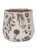 Clayre & Eef Blumentopf in Beige/ Grün - (H)19 x Ø 21 cm