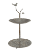 Clayre & Eef Etagere in Grün - (H)48 x Ø 26 cm