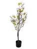 Clayre & Eef Decoboom wit/groen - (B)20 x (H)120 x (D)15 cm