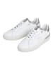 Pepe Jeans FOOTWEAR Skórzane sneakersy "Camden" w kolorze srebrno-białym