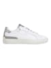 Pepe Jeans FOOTWEAR Skórzane sneakersy "Camden" w kolorze srebrno-białym