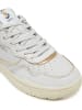Pepe Jeans FOOTWEAR Leder-Sneakers "Chester Distress" in Weiß/ Gold