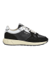 Pepe Jeans FOOTWEAR Leren sneakers "Marlon" zwart/zilverkleurig