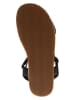 Pepe Jeans FOOTWEAR Skórzane sandały w kolorze czarnym