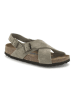 Birkenstock Leren sandalen "Tulum" taupe