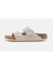 Birkenstock Leder-Pantoletten "Arizona" in Creme