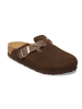 Birkenstock Leren clogs "Boston" bruin