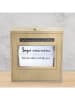ALL FOR MY KITCHEN Spreukendoos ''Flip Flap'' beige - (B)17,3 x (H)18,7 x (D)8,2 cm