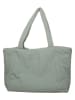 MOSS COPENHAGEN Skórzany shopper bag w kolorze miętowym - 45 x 35 x 20 cm