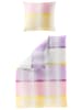 Bierbaum Satin-Bettwäsche-Set in Rosa/ Lila/ Gelb