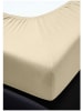 Bierbaum Jersey-Spannbettlaken in Beige