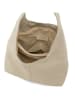 Lucca Baldi Leren schoudertas "Barga" crème - (B)33 x (H)32 x (D)16 cm