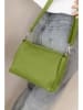 Lucca Baldi Leder-Umhängetasche "Melfi" in Grün - (B)26 x (H)19 x (T)9 cm