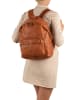 Melina C Leder-Rucksack "Cavriglia" in Hellbraun - (B)30 x (H)36 x (T)13 cm