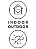Sitting Point Outdoor-Hocker ''DotCom Scuba'' in Schwarz - (H)30 x Ø 50 cm