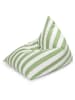 Sitting Point Outdoor-Sitzsack ''Calypso Sant.'' in Creme/ Grün - (B)110 x (H)90 x (T)115 cm