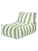 Sitting Point Outdoor-Sitzsack ''Rock Santorin'' in Grün/ Creme - (B)65 x (H)65 x (T)100 cm