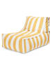 Sitting Point Outdoor-Sitzsack ''Rock Santorin'' in Gelb/ Creme - (B)65 x (H)65 x (T)100 cm