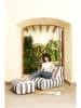 Sitting Point Outdoor-Hocker ''Roll Santorin'' in Anthrazit/ Creme - (B)65 x (H)35 x (T)55 cm