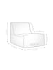 Sitting Point Outdoor-Sitzsack ''Rock Korfu'' in Grau - (B)65 x (H)65 x (T)100 cm