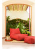 Sitting Point Outdoor-Hocker ''Roll Korfu'' in Terrakotta