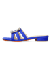 MELVIN & HAMILTON Leren slippers "Eugenie 1" blauw