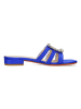 MELVIN & HAMILTON Leren slippers "Eugenie 1" blauw