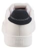 Tommy Hilfiger Leren sneakers wit/donkerblauw
