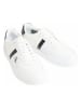 Calvin Klein Leder-Sneakers in Weiß/ Schwarz