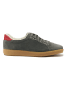 British Passport Leder-Sneakers in Grau