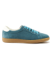 British Passport Leder-Sneakers in Türkis